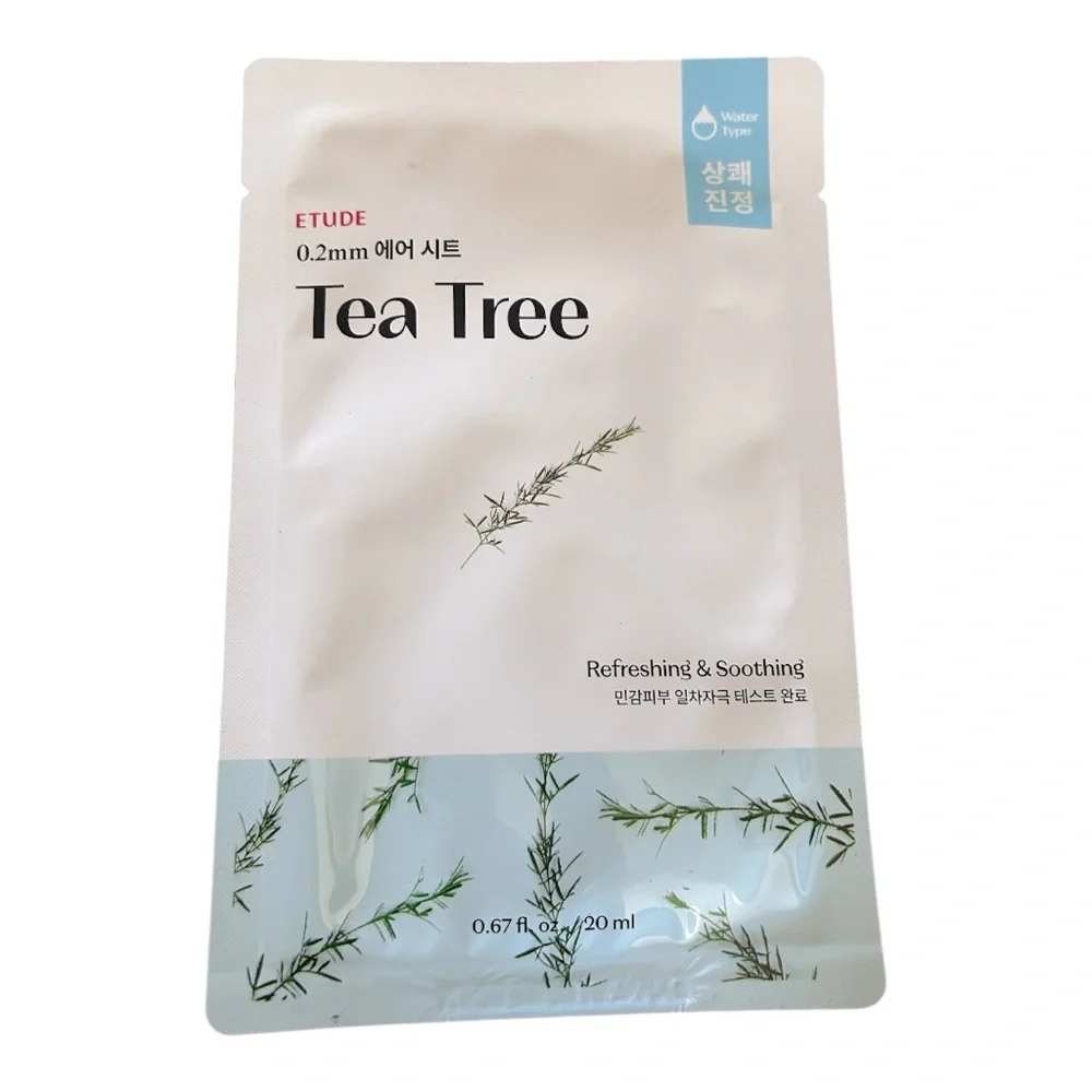 ETUDE 3 Pack Korean Air Sheet Mask Set Honey, Tea Tree & Snail New! Kbeauty